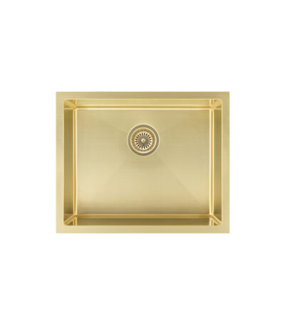 Seba Single Kitchen Sink 550mm - Brushed Brass