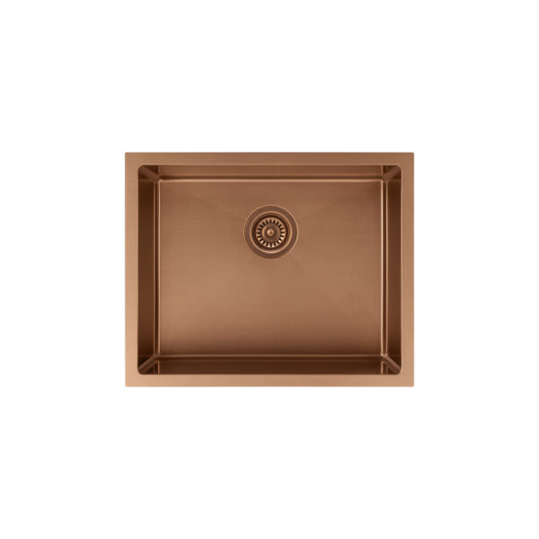 Seba Single Kitchen Sink 550mm - Brushed Copper