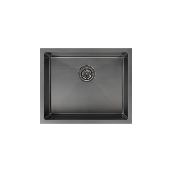 Seba Single Kitchen Sink 550mm - Brushed Gunmetal