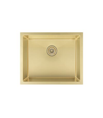 Seba Single Sink 550mm (Deep) - Brushed Brass