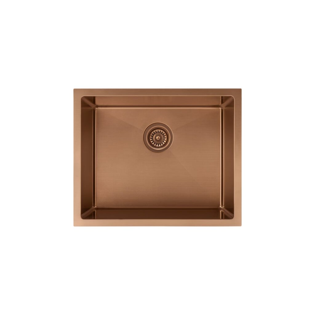 Seba Single Sink 550mm (Deep) - Brushed Copper