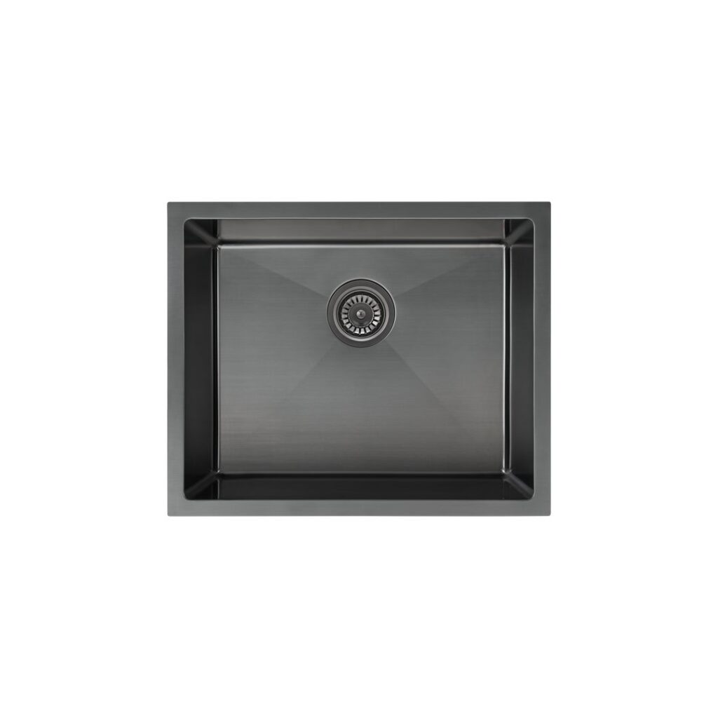 Seba Single Sink 550mm (Deep) - Brushed Gunmetal