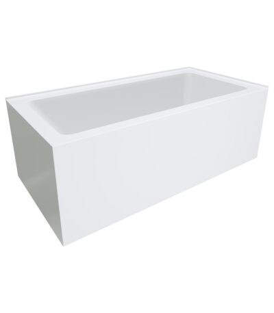 Sentor Left-Hand Acrylic Corner Bath with Overflow, 1500mm