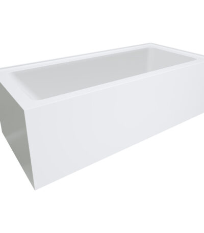 Sentor Left-Hand Acrylic Corner Bath with Overflow, 1650mm