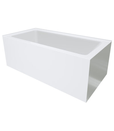 Sentor Right-Hand Acrylic Corner Bath with Overflow, 1500mm