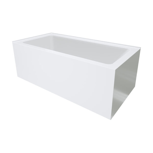 Sentor Right-Hand Acrylic Corner Bath with Overflow, 1500mm
