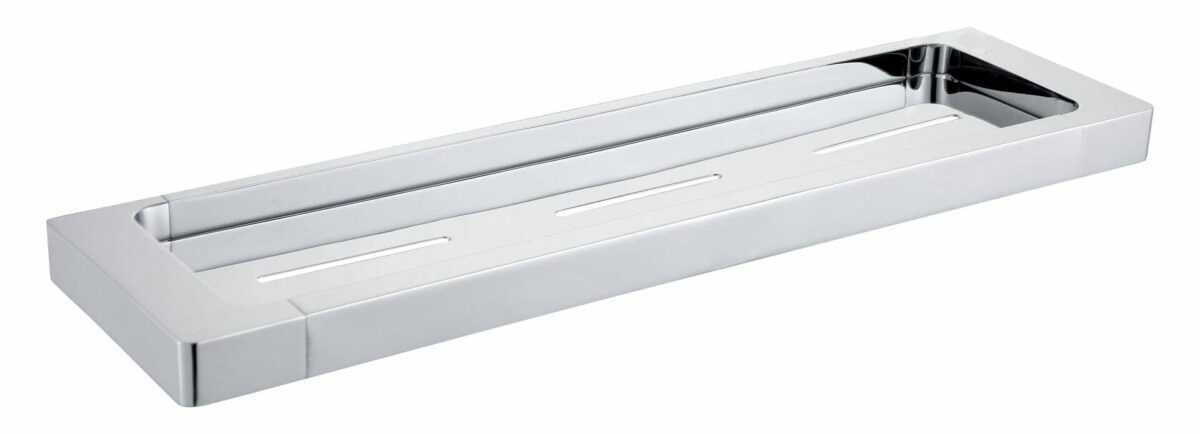 Seto Brass Square Metal Shelf - Chrome - 453mm | 3812