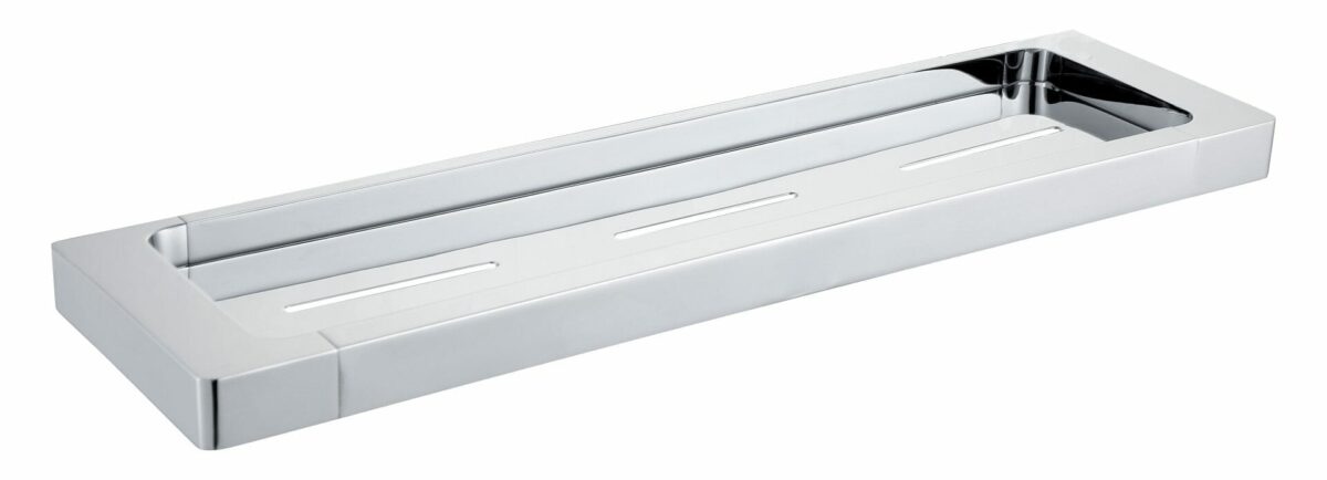 Seto Brass Square Metal Shelf - Chrome - 453mm | 3812