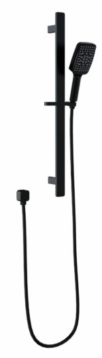 Seto Sliding Shower Rail - Matt Black | HPA66-301-B