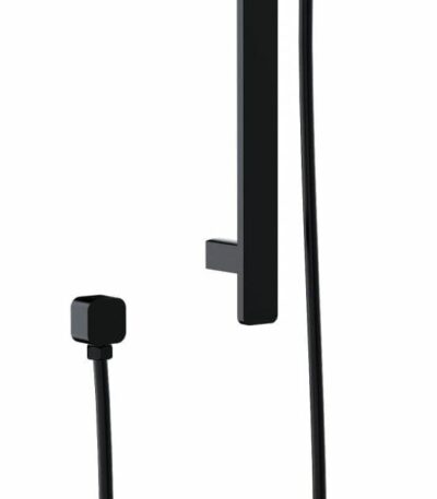 Seto Sliding Shower Rail - Matt Black | HPA66-301-B