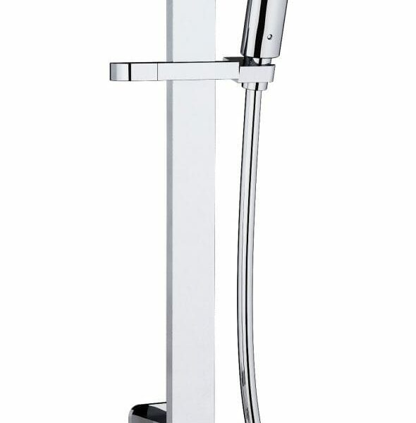 Seto Sliding Shower Rail with Integrated Water Inlet - Chrome | HPA66-301D