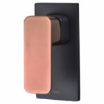 Seto Wall Mixer - Black & Rose Gold Handle | HYB66-301MB-R