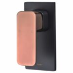 Seto Wall Mixer - Black & Rose Gold Handle | HYB66-301MB-R
