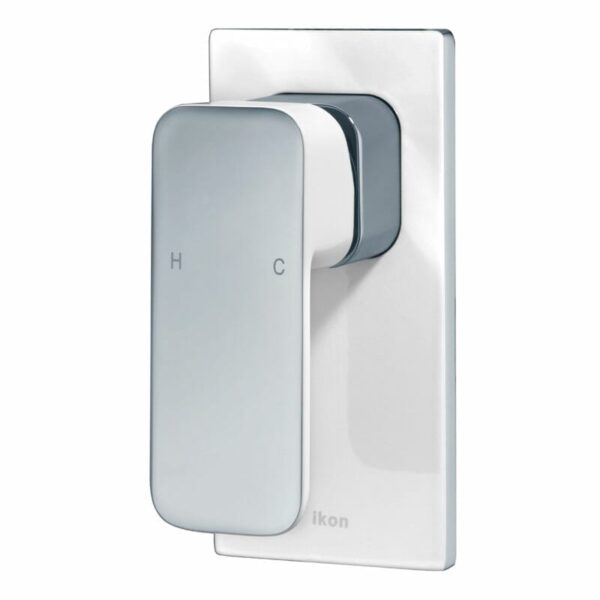Seto Wall Mixer - Chrome & White | HYB66-301CW