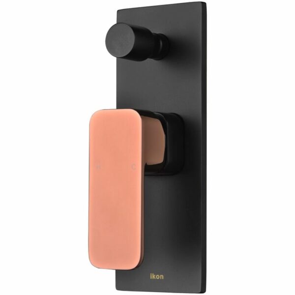 Seto Wall Mixer With Diverter - Matt Black | HYB66-501MB