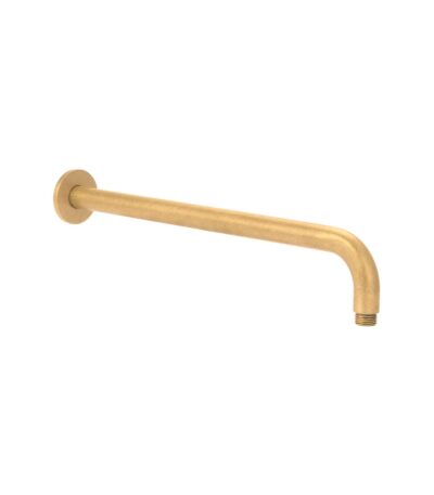 Shower Arm 400mm - Tumbled Aged Brass