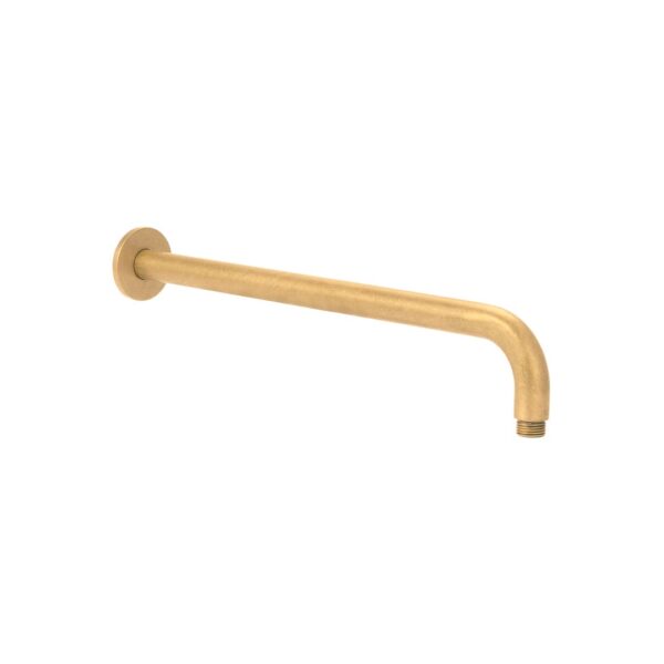 Shower Arm 400mm - Tumbled Aged Brass