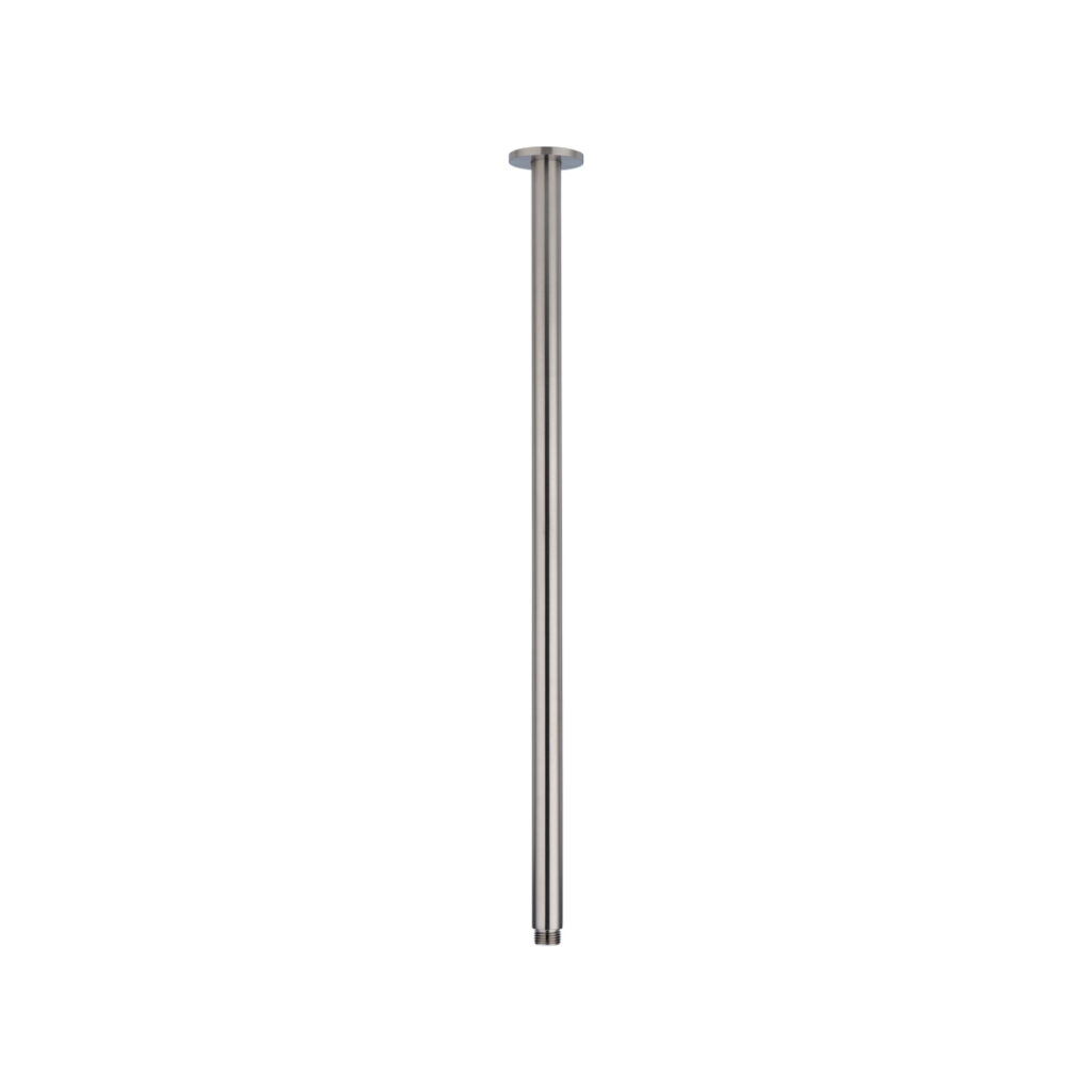 Shower Dropper Extended Round 600mm - Brushed Nickel