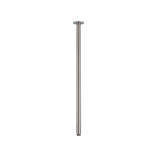 Shower Dropper Extended Round 600mm - Brushed Nickel