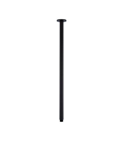 Shower Dropper Extended Round 600mm - Matte Black