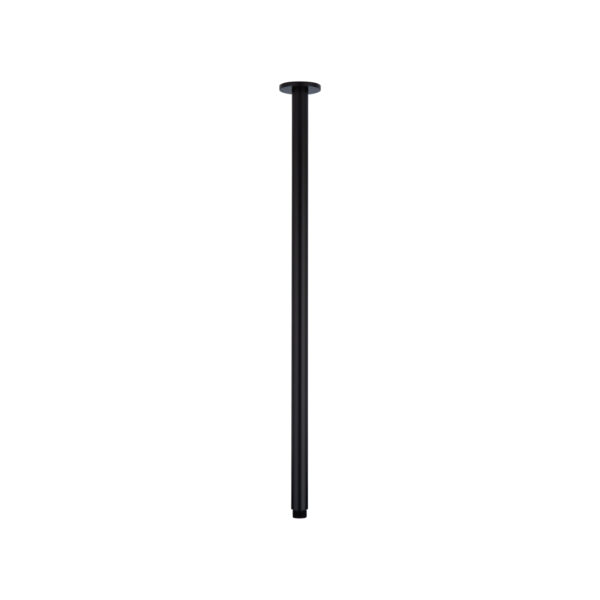 Shower Dropper Extended Round 600mm - Matte Black