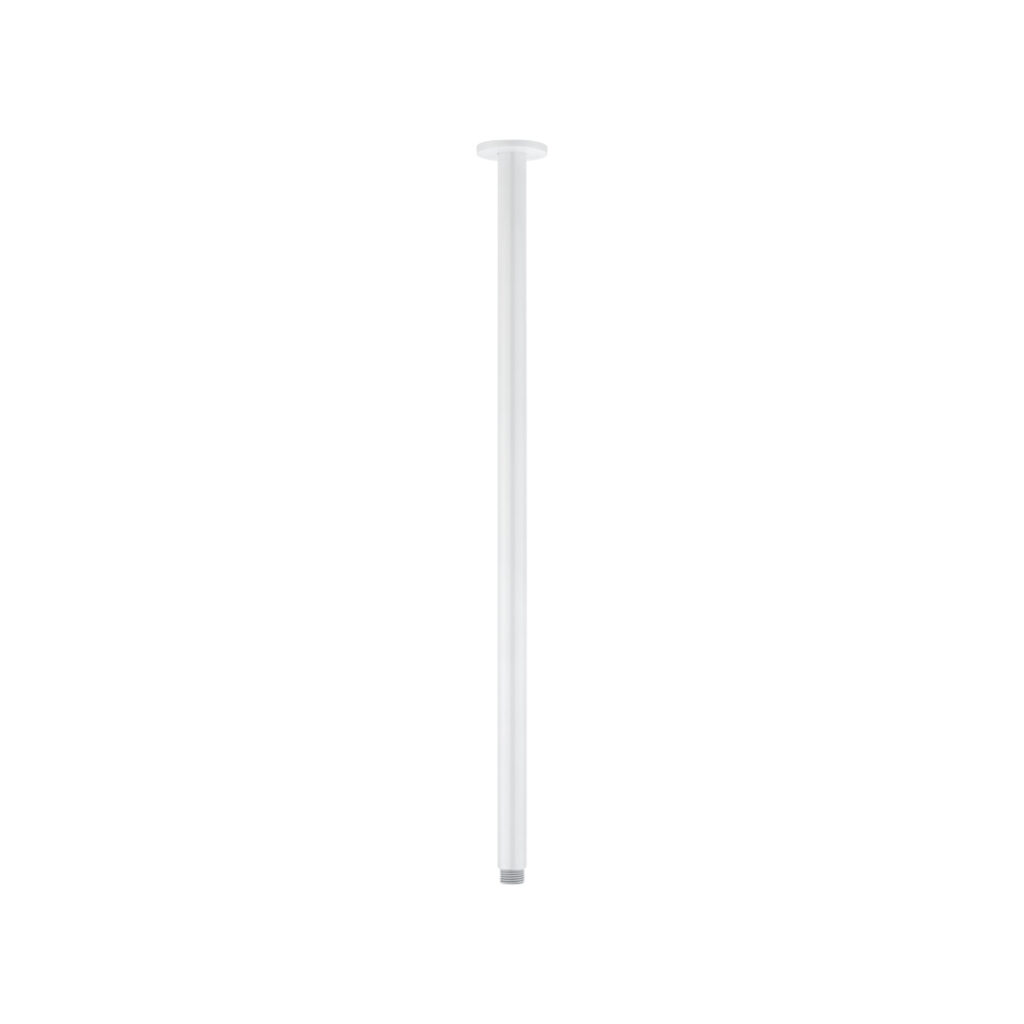 Shower Dropper Extended Round 600mm - White