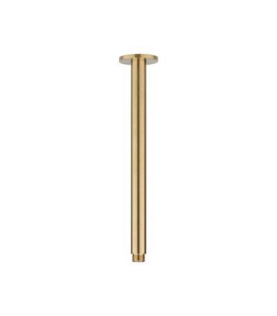 Shower Dropper Round 300mm - Brushed Brass
