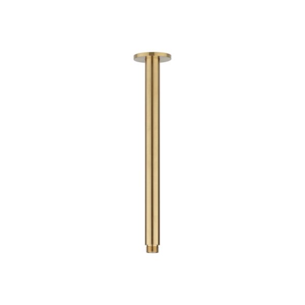 Shower Dropper Round 300mm - Brushed Brass