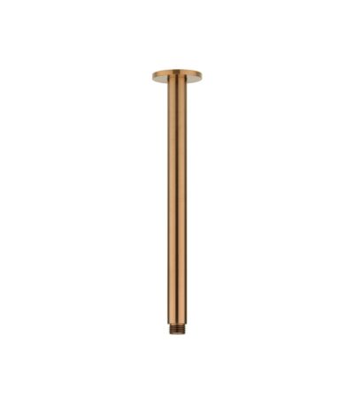 Shower Dropper Round 300mm - Brushed Copper