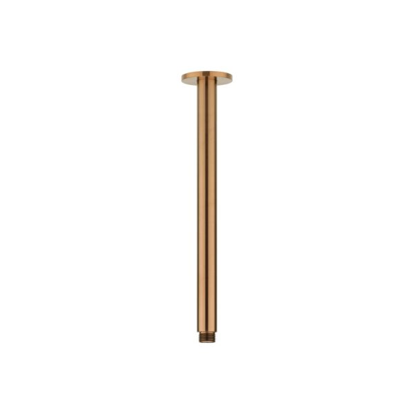 Shower Dropper Round 300mm - Brushed Copper