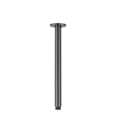 Shower Dropper Round 300mm - Brushed Gunmetal
