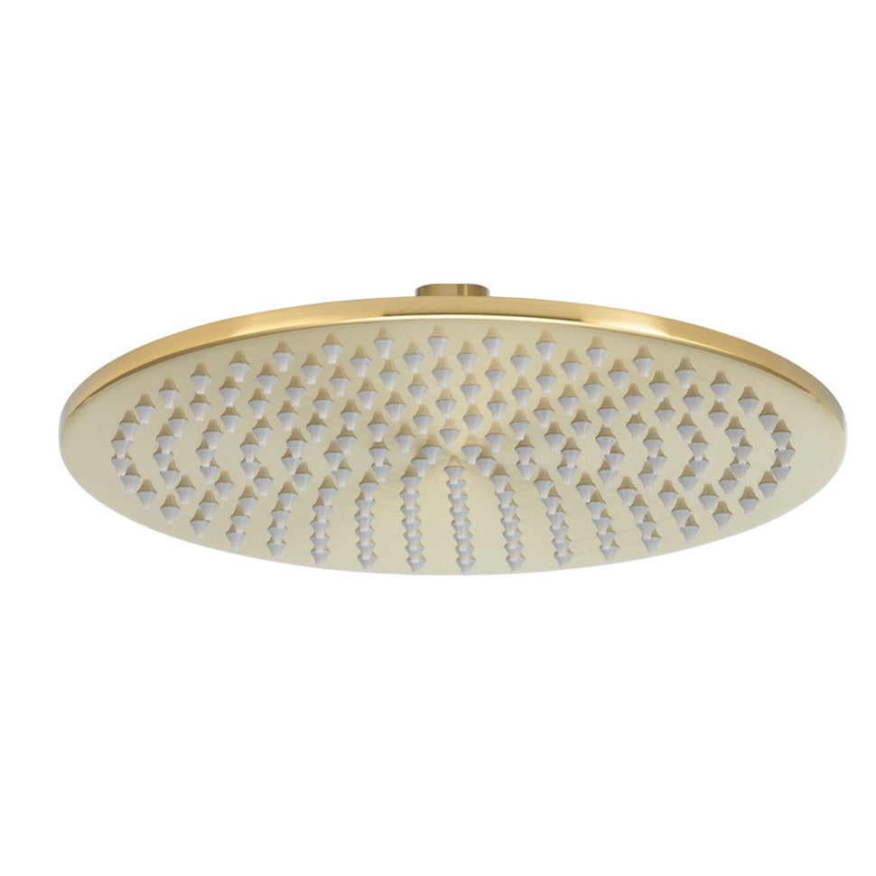 Shower Head Round 250mm - Brushed Brass