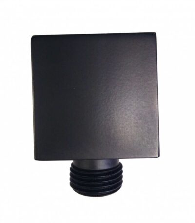 Shower Head Wall Elbow Square Brass Matt Black Water Inlet Connector