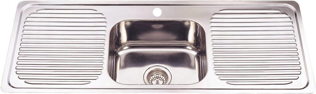 Single Bowl & Double Drainer 1180 x 480mm - Stainless Steel | DH446S