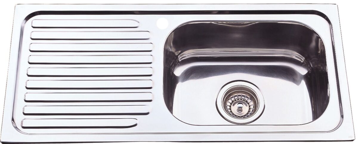 Single Bowl & Single Drainer 765x365mm - Stainless Steel | NH327SRHB