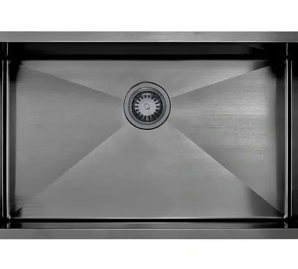 Single Bowl Sink - Gunmetal Black - 650x450x220mm | CJ-SINK-3N-GB