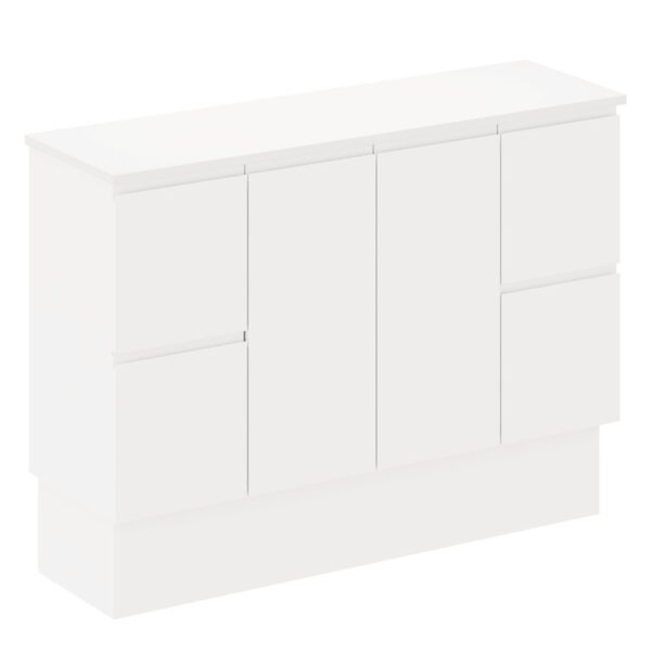 Siska 1200mm Ensuite Depth Cabinet on Kick