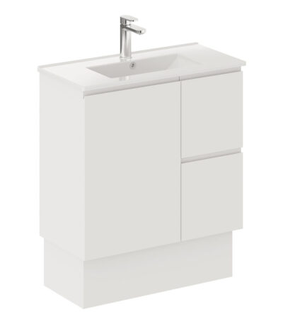 Siska Slim 750 Vanity on Kickboard, Right Drawers
