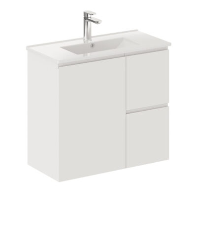 Siska Slim 750 Wall-Hung Vanity, Right Drawers