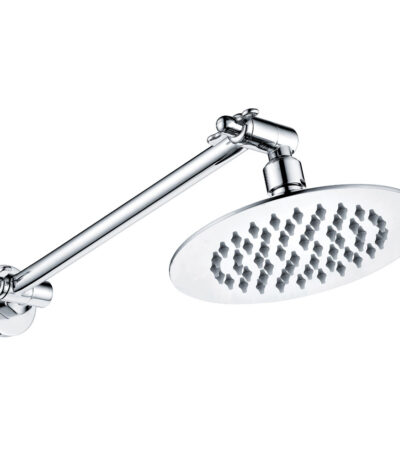 Slice Round Swivel Arm Wall Shower