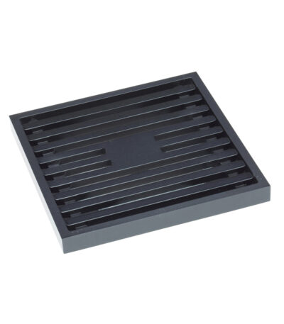 Slim Grate Floor Waste,80mm, Matte Black