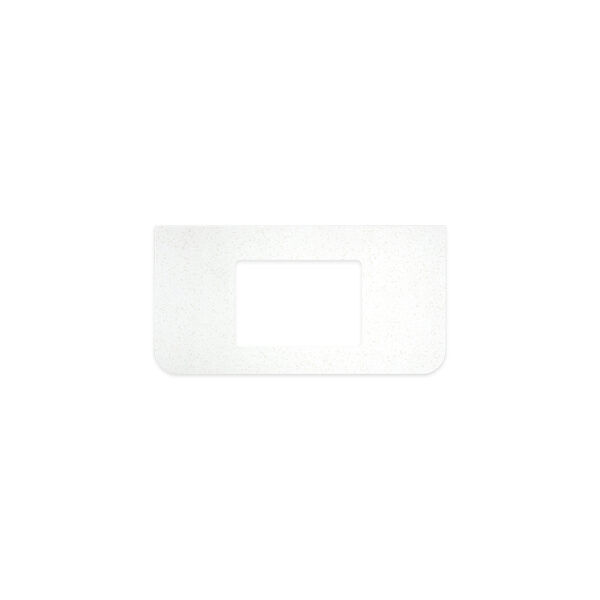 Snowflake Solid Surface Top, Curved Full Depth with Single Undermount Basin Hole, 900mm