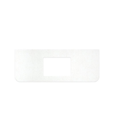 Snowflake Solid Surface Top, Curved Full Depth with Single Undermount Basin Hole, 1200mm