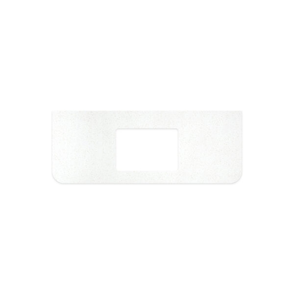 Snowflake Solid Surface Top, Curved Full Depth with Single Undermount Basin Hole, 1200mm