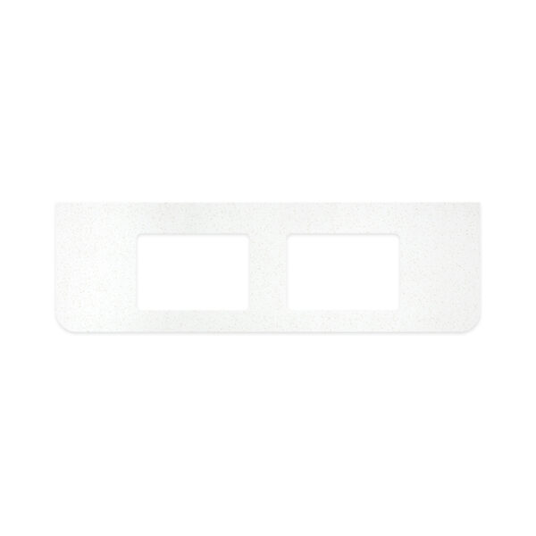 Snowflake Solid Surface Top, Curved Full Depth with Single Undermount Basin Hole, 1500mm