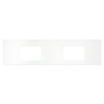 Snowflake Solid Surface Top, Rectangular Full Depth with Double Undermount Basin Holes, 1800mm