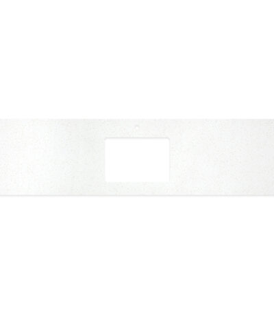 Snowflake Solid Surface Top, Rectangular Full Depth with Single Undermount Basin Hole & Tap Hole, 1800mm