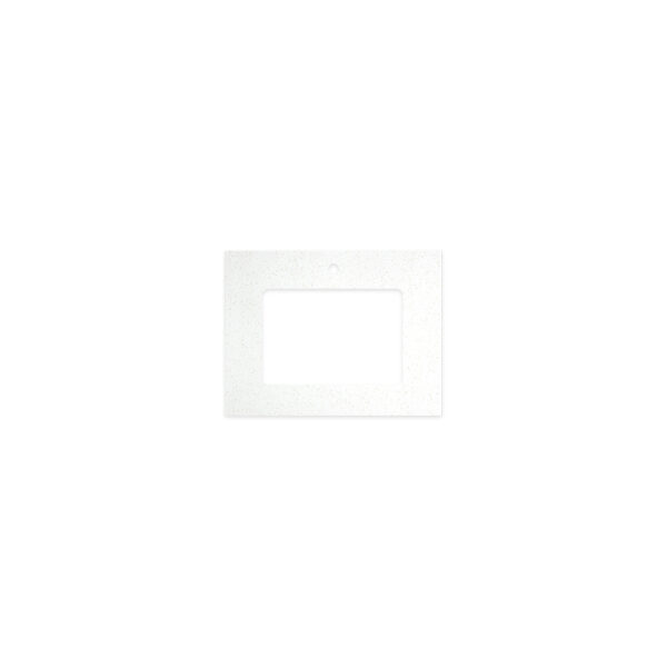 Snowflake Solid Surface Top, Rectangular Full Depth with Single Undermount Basin Hole & Tap Hole, 600mm