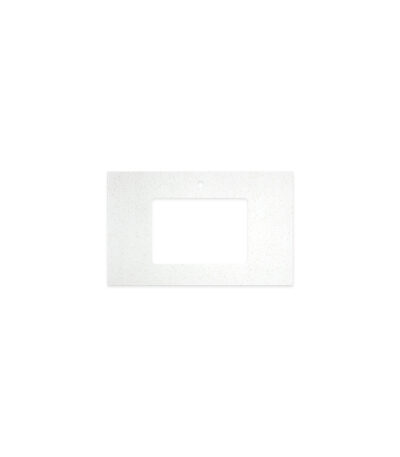 Snowflake Solid Surface Top, Rectangular Full Depth with Single Undermount Basin Hole & Tap Hole, 750mm