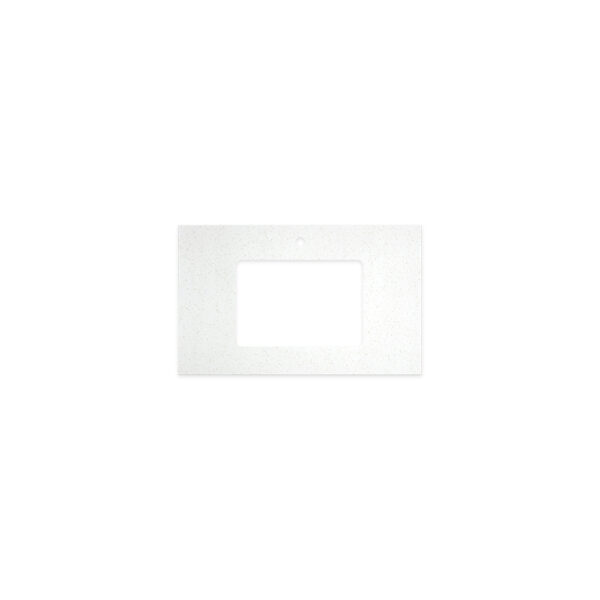 Snowflake Solid Surface Top, Rectangular Full Depth with Single Undermount Basin Hole & Tap Hole, 750mm